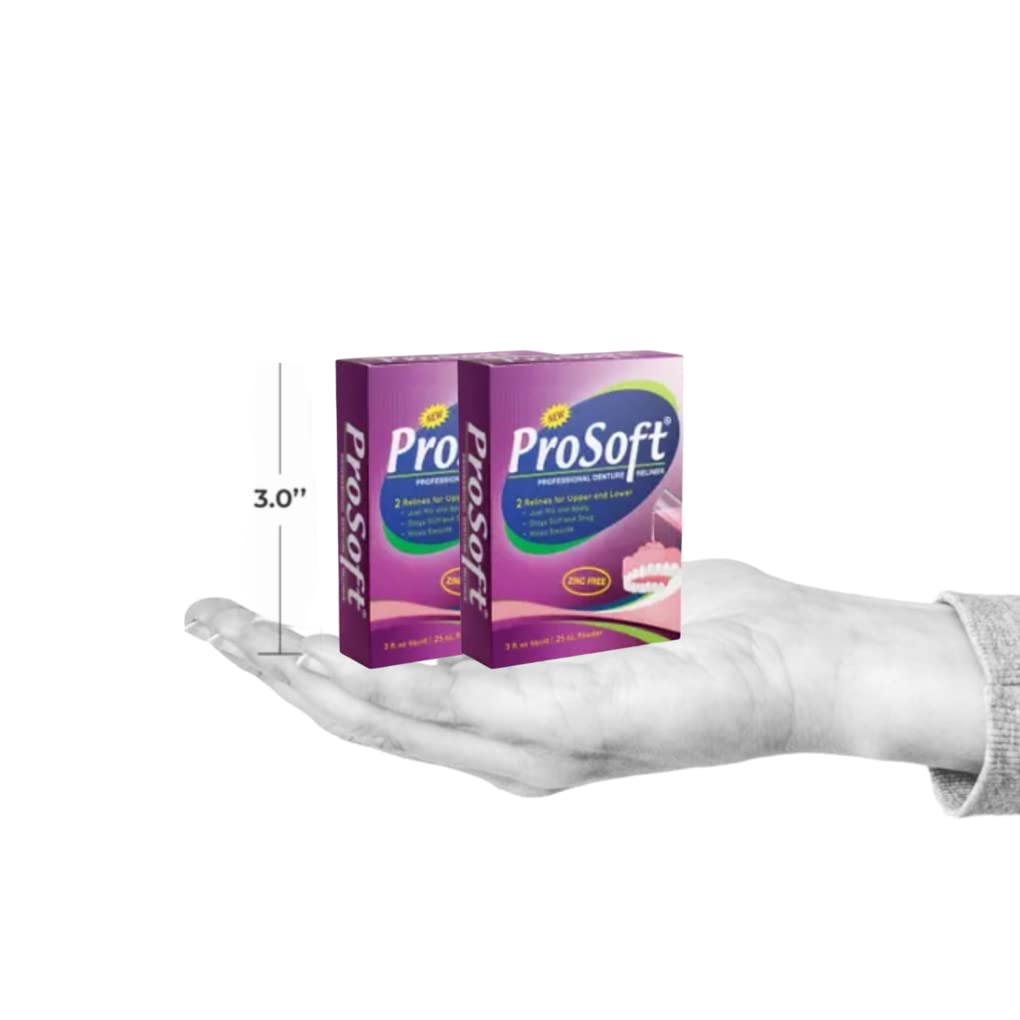 Denture Reline Kit, Soft Reliner, Zinc-Free, 4 Applications H154