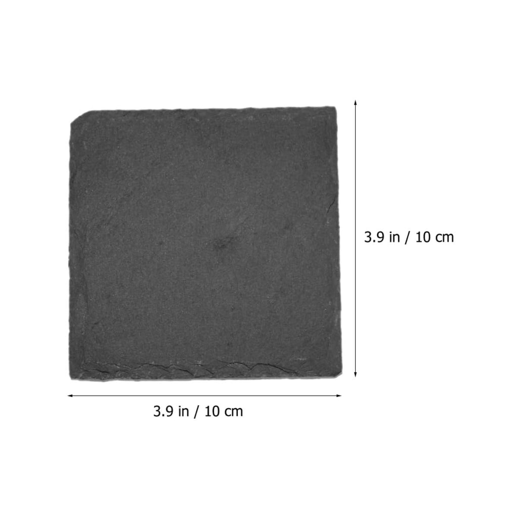 Natural Stone Drink Coasters 12 Pcs Square K165527