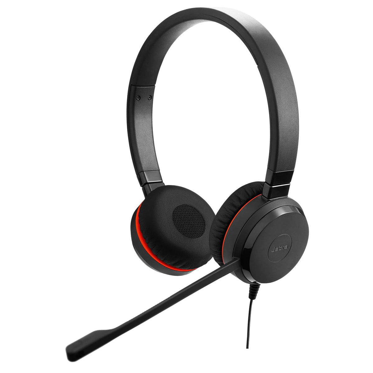Wired Dual-Ear Headset with Mic, Black Z804