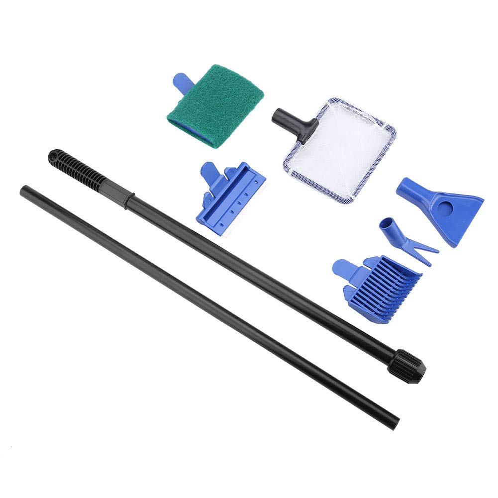 Aquarium Cleaning Kit 5 in 1 Retractable Stainless Steel Scraper A228
