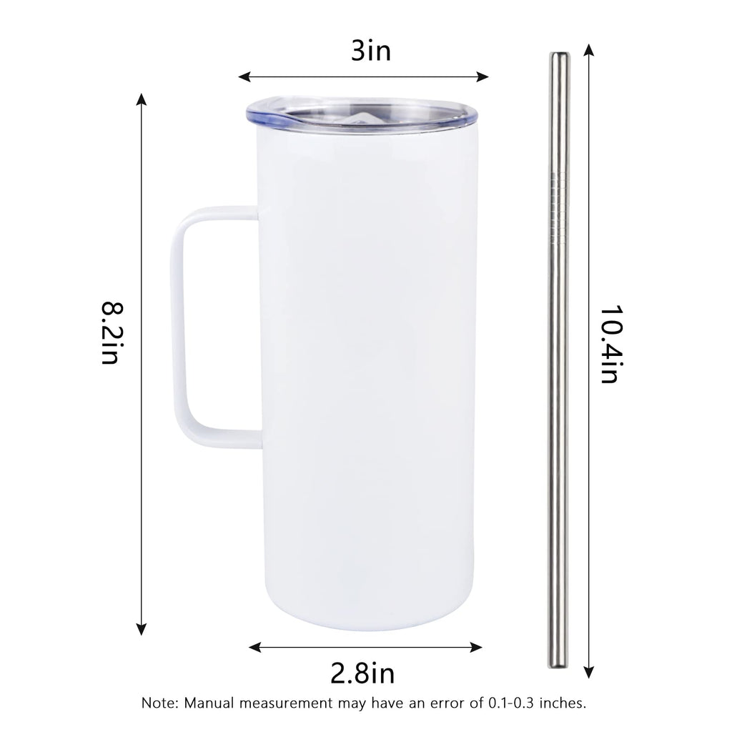 20oz Sublimation Skinny Tumbler with Handle & Coffee Mug X404956