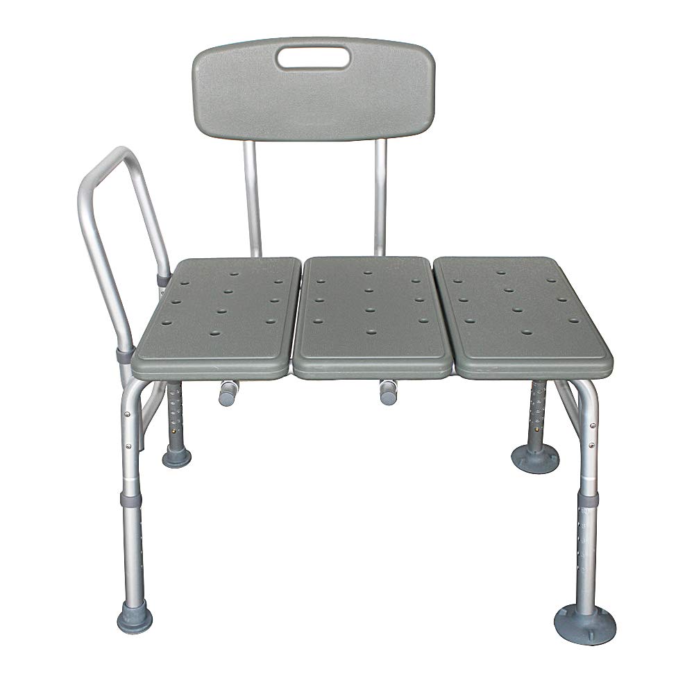 Tub Transfer Bench with Backrest and Armrest W9141