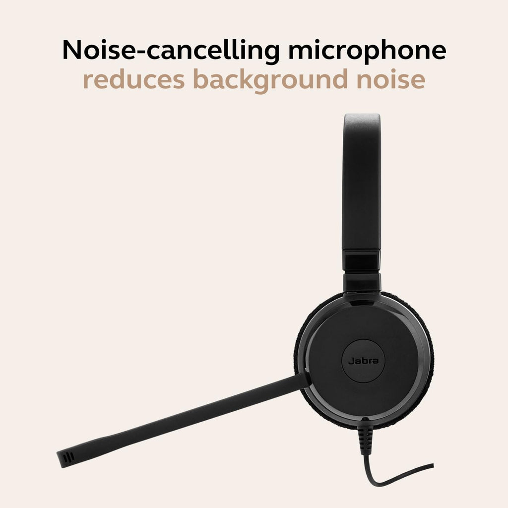 Wired Dual-Ear Headset with Mic, Black Z804