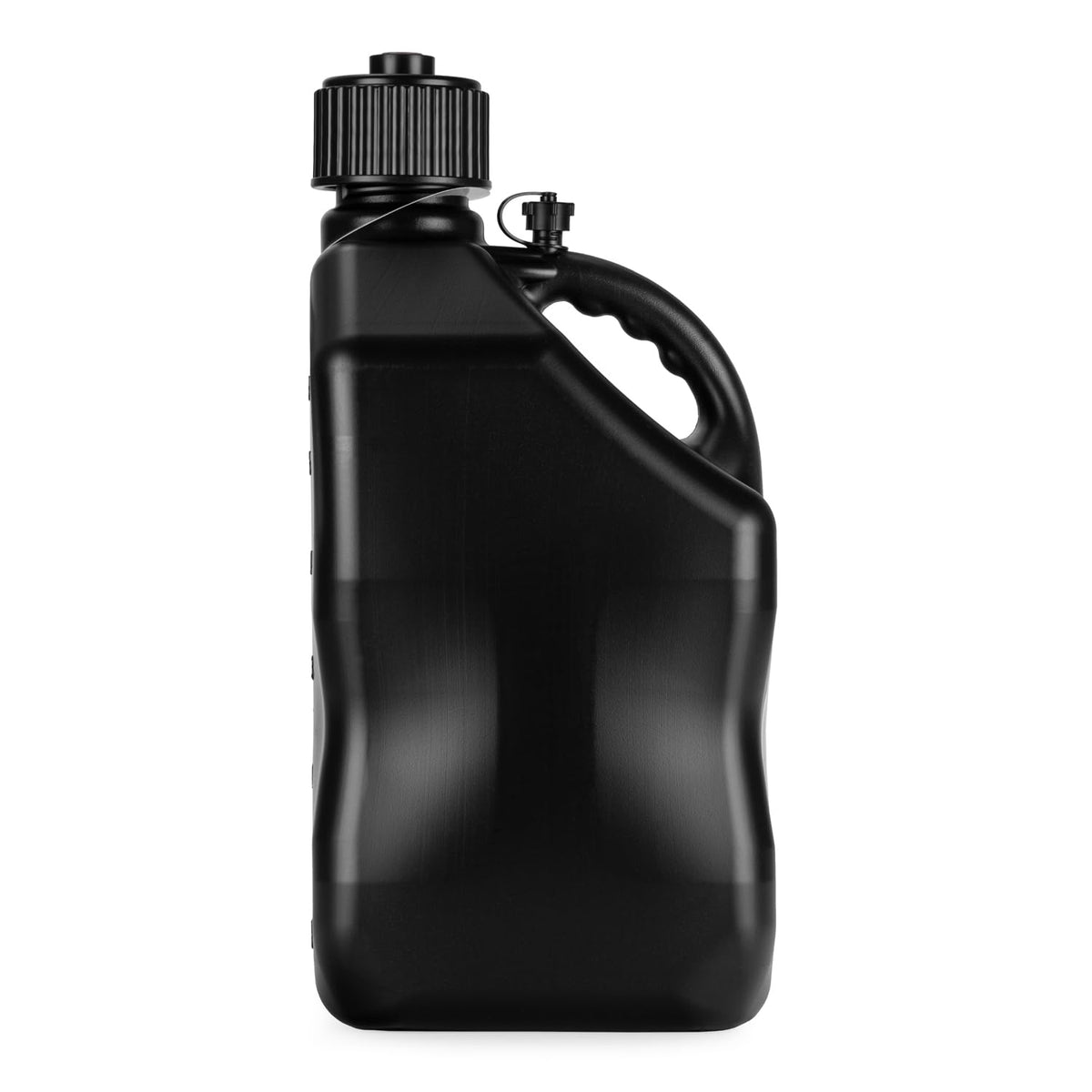 5.5 Gallon Square Motorsport Jug Black with Filler Hoses 4 Pack W71786