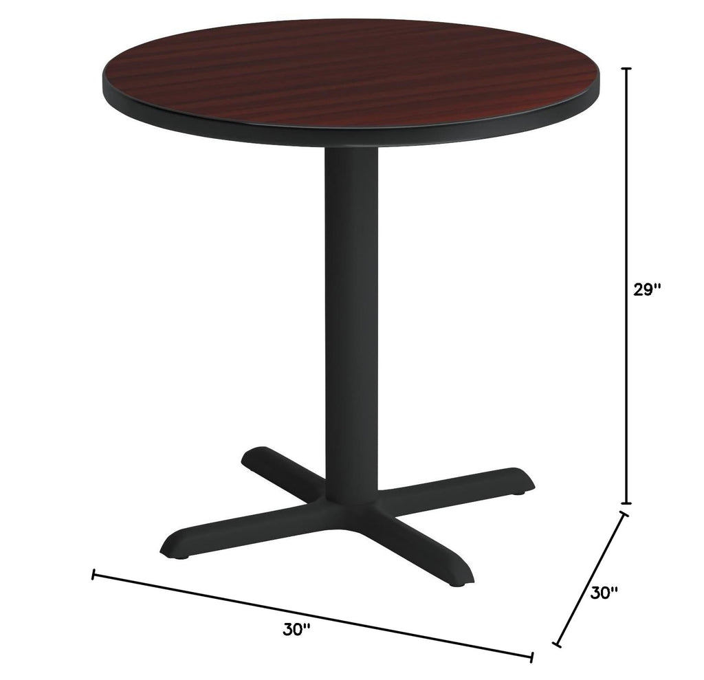 30" Round Breakroom Table Mahogany A504318