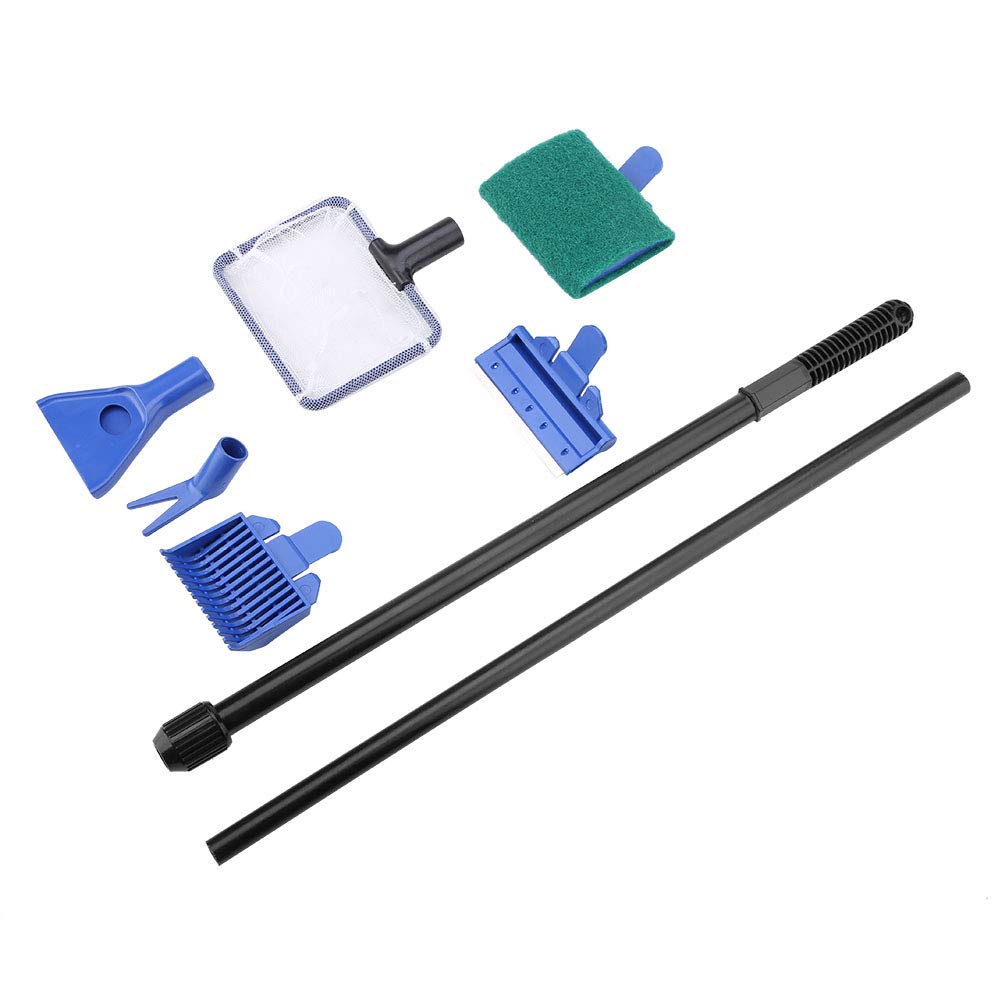 Aquarium Cleaning Kit 5 in 1 Retractable Stainless Steel Scraper A228