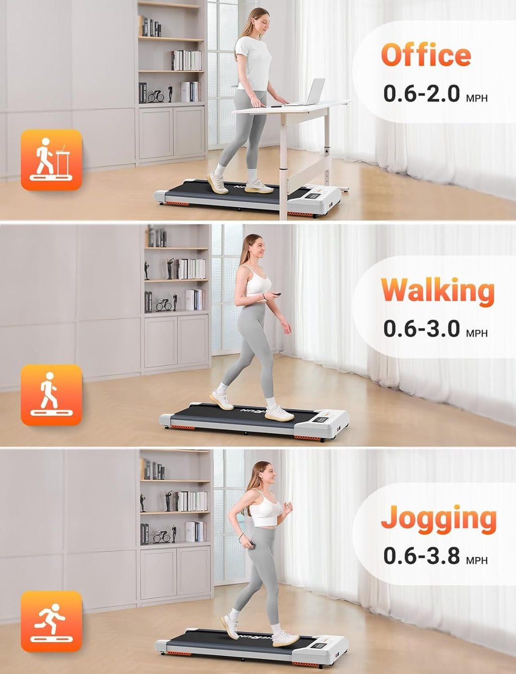 Portable Walking Pad Treadmill U857772