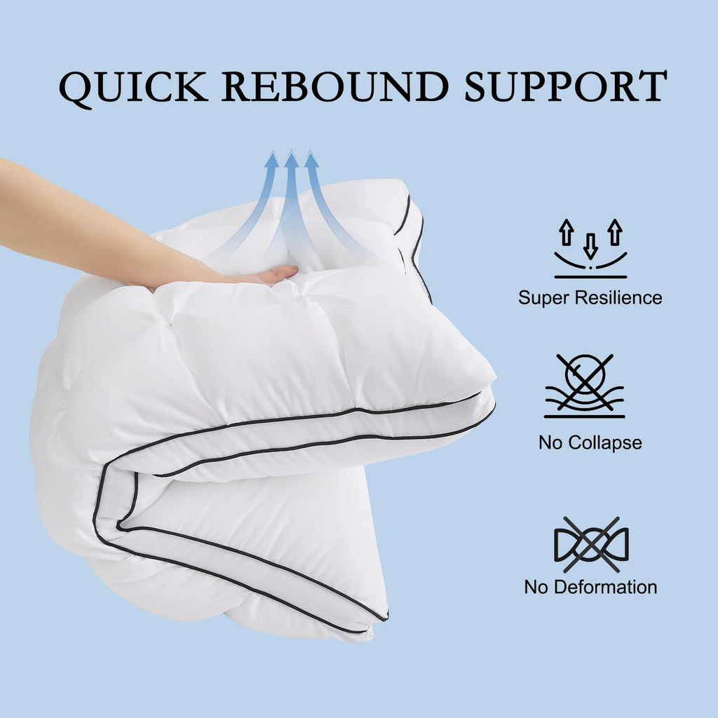 King Size Set of 2 Cotton Pillows I69578