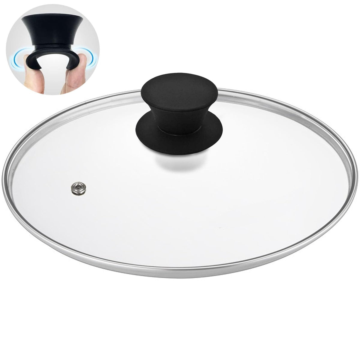Tempered Glass Lid with Heat Resistant Handle 10.25 In C745167
