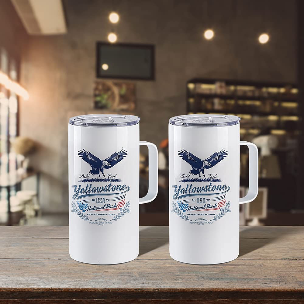 4 Pack 20 OZ Sublimation Tumblers with Printable Handle U6093