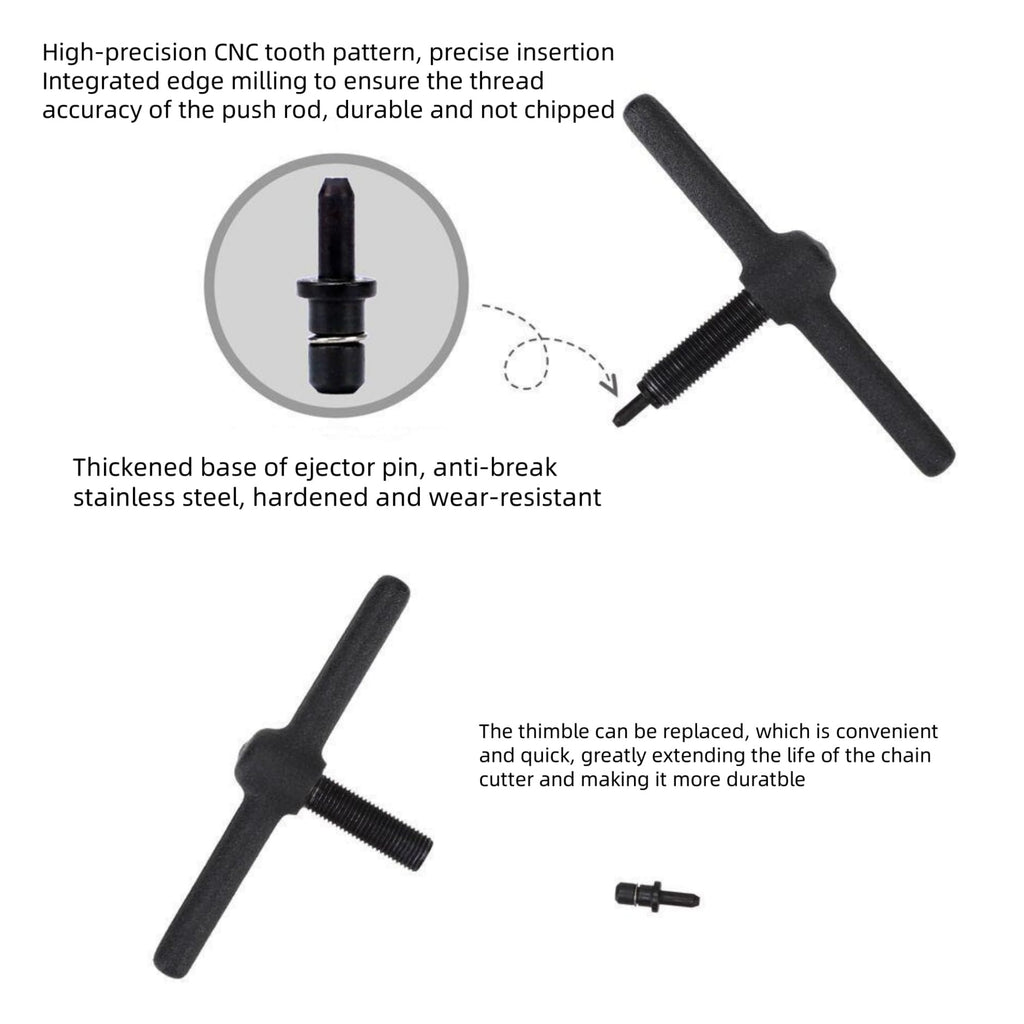 Bike Chain Tool, 1-13 Speed Chain Breaker with Spare Pins T581088