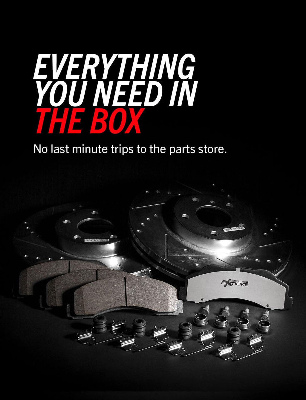 Front Brake Pad & Rotor Kit I821