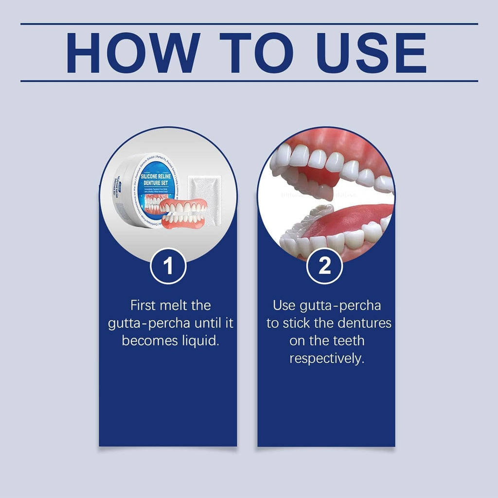 Silicone Reline Denture Set Upper and Lower B297