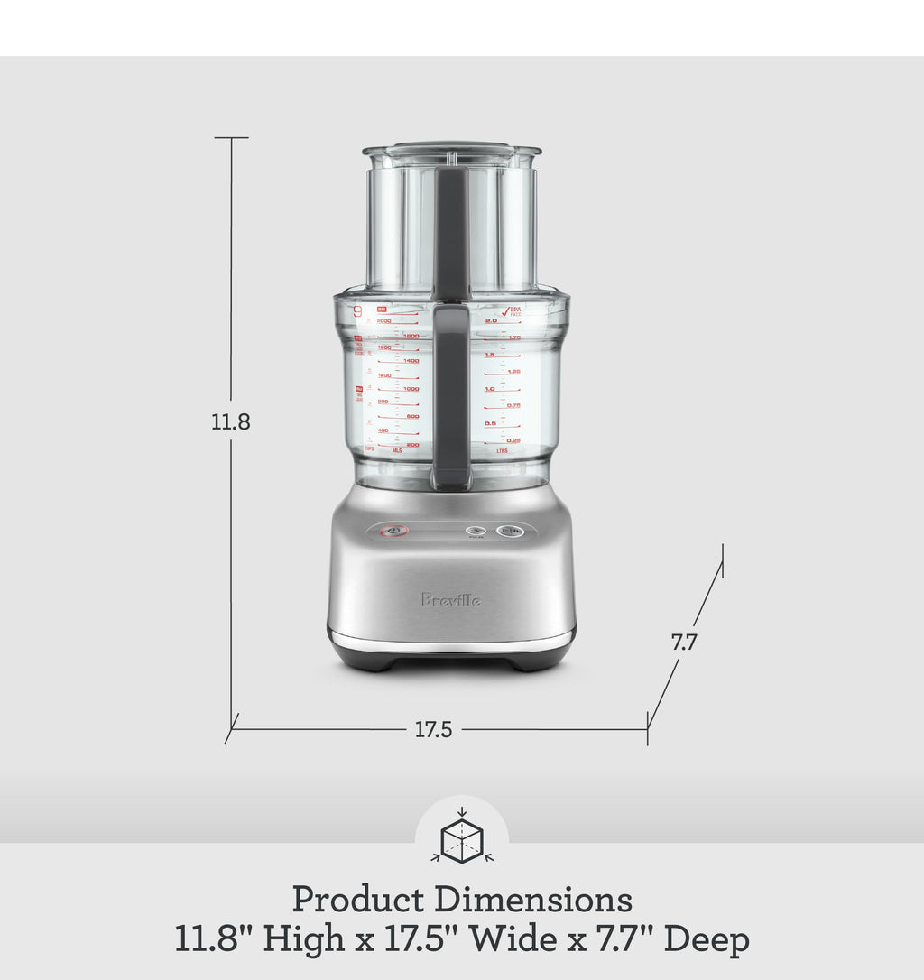 9 Processor and Dicer, Brushed Stainless Steel S4546