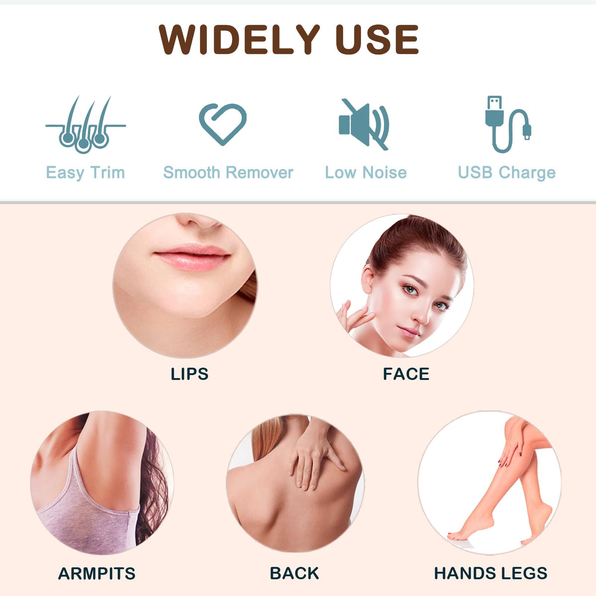 Electric Facial Trimmer with LED Light G903