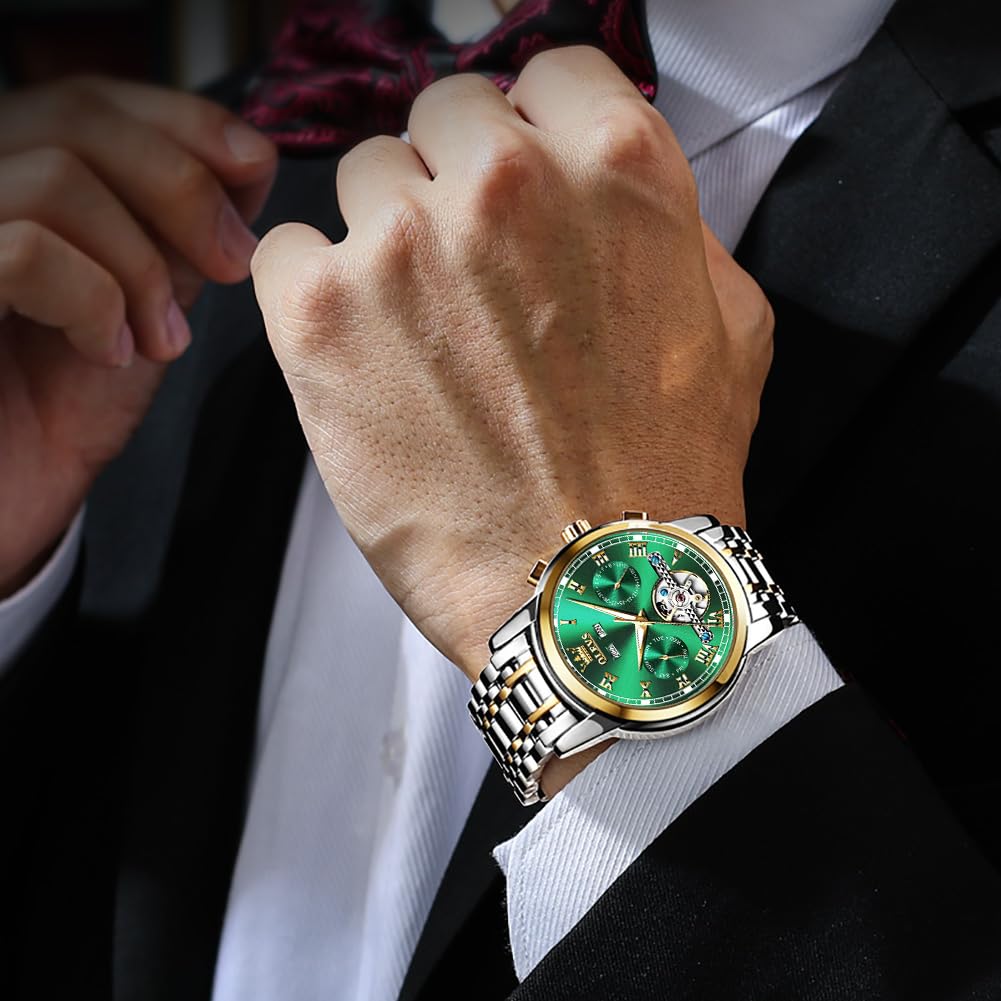 Automatic Mechanical Waterproof Stainless Steel Wrist Watch N634