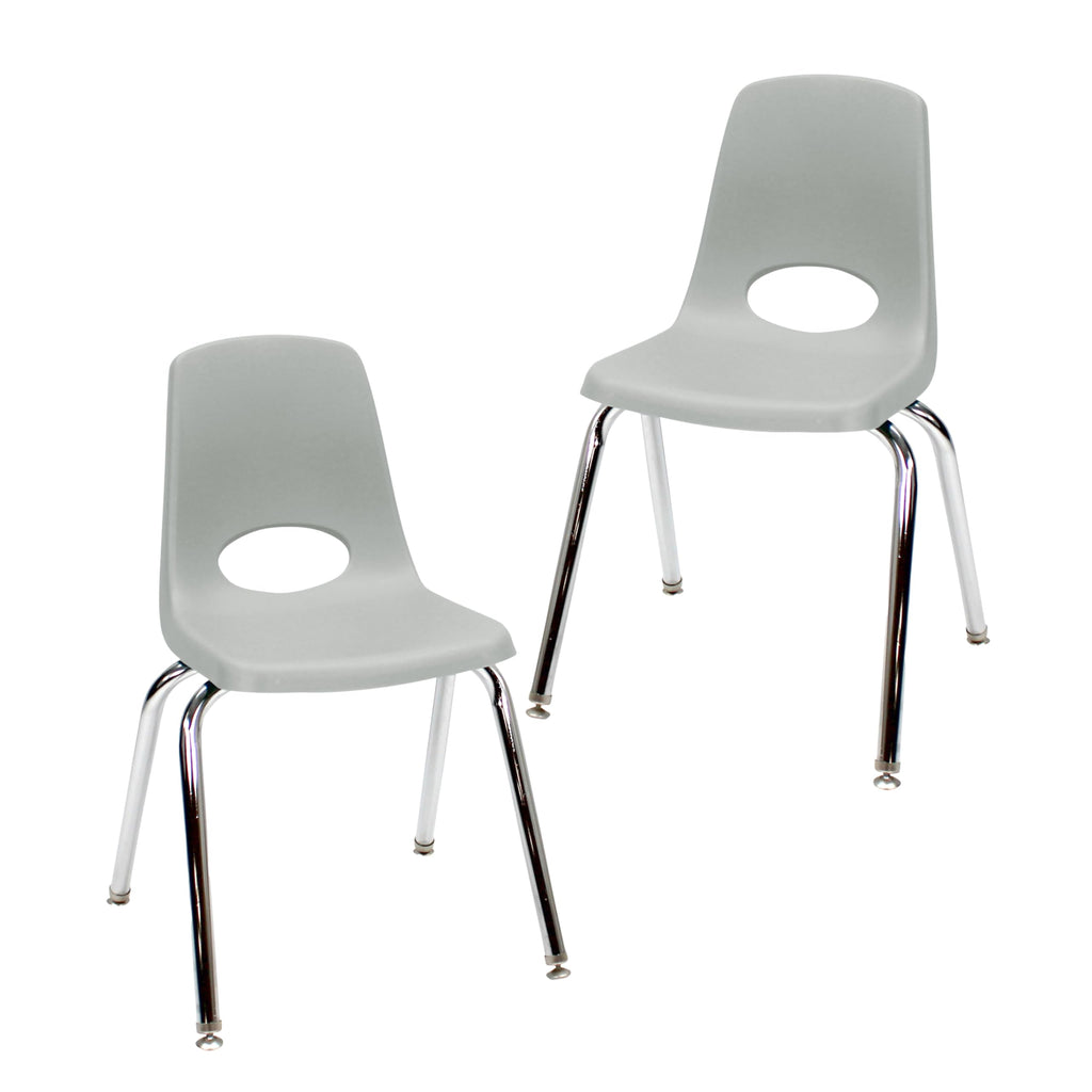 16" Light Gray School Stack Chair 2-Pack J629790