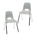 16" Light Gray School Stack Chair 2-Pack J629790