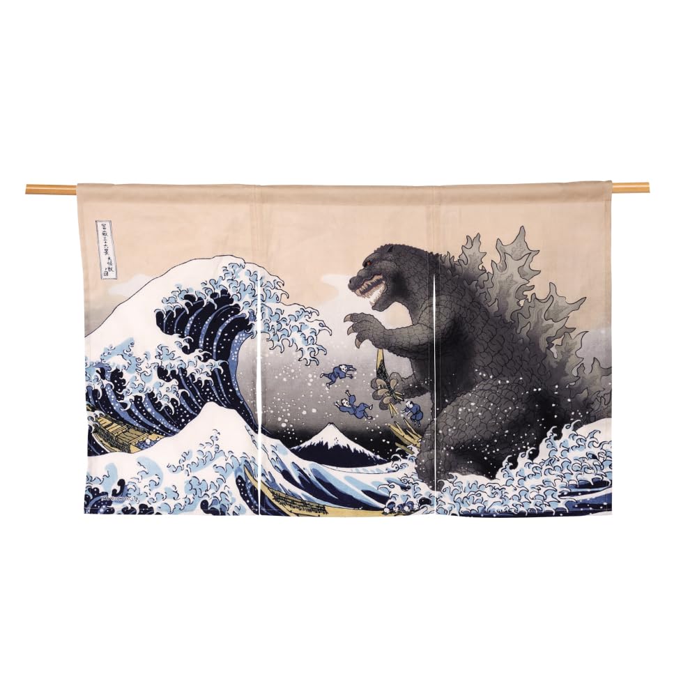 Japanese Noren Curtain Tapestry Ecru Z3795