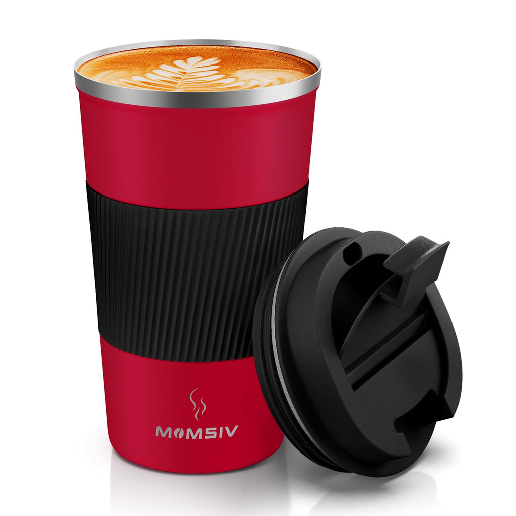 17oz Insulated Travel Coffee Mug with Leakproof Lid W411189