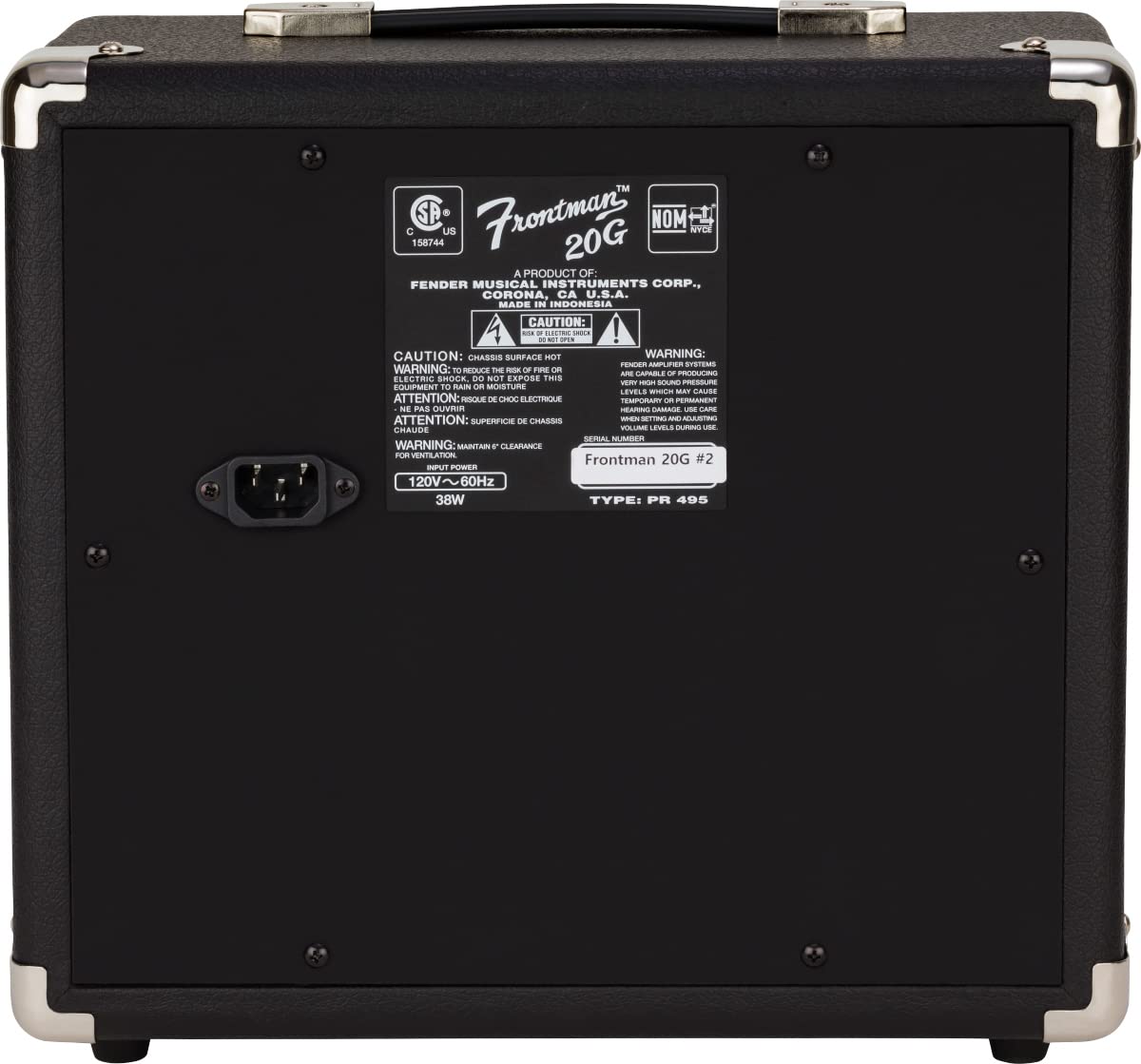 Black Guitar Combo Amplifier with Cable D922