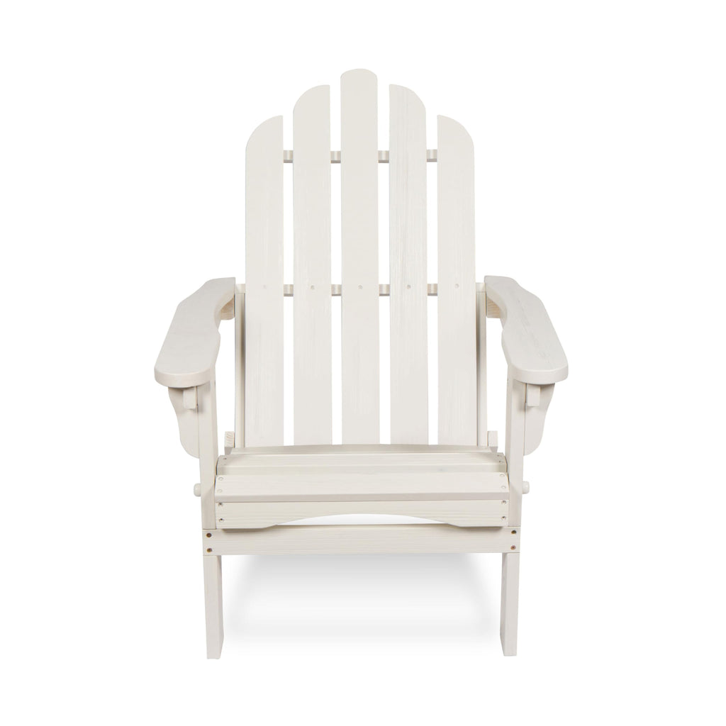 Light Ivory Wooden Outdoor Folding Chair L122700