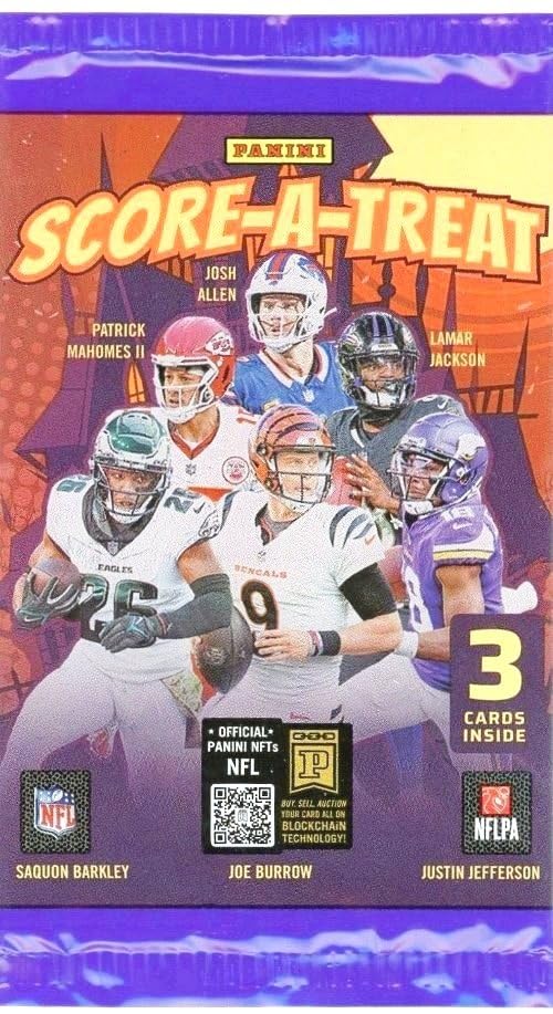 Football Trading Cards with 10 Sealed Foil Packs Q2583