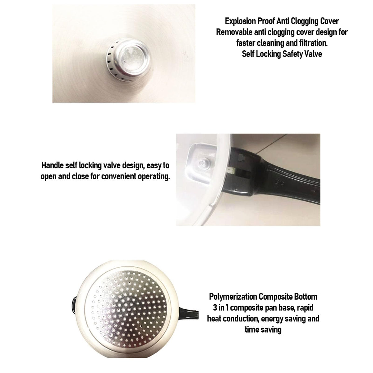 Aluminum Alloy Pressure Cooker, 18CM/3L M338271