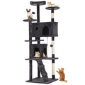 70 Inch Tall Dark Grey Cat Tree Cat Climbing Tower G103