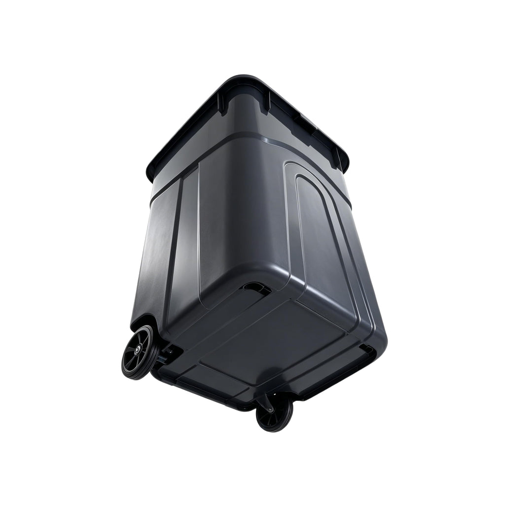 32 Gallon Wheeled Plastic Trash Can with Lid X92454