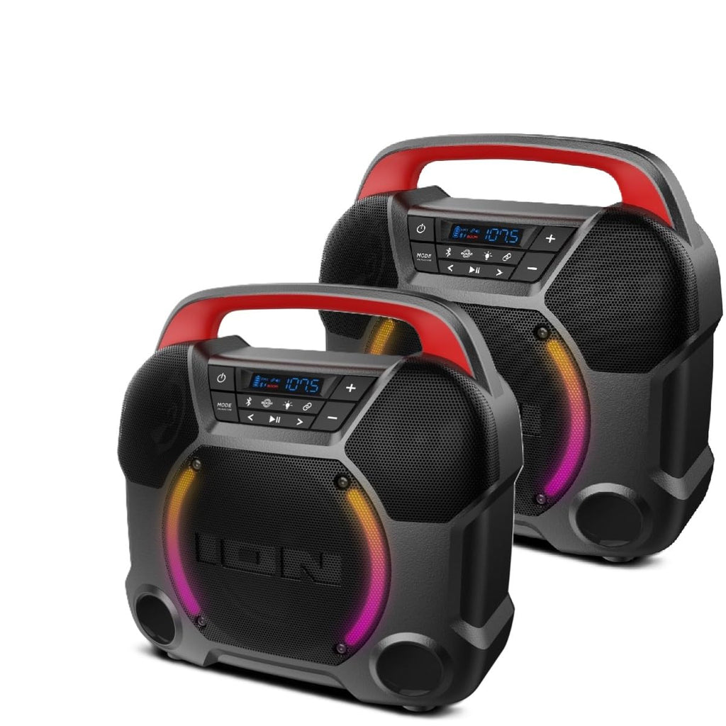 2 Pack Wireless Bluetooth Water-Resistant Speaker W3696
