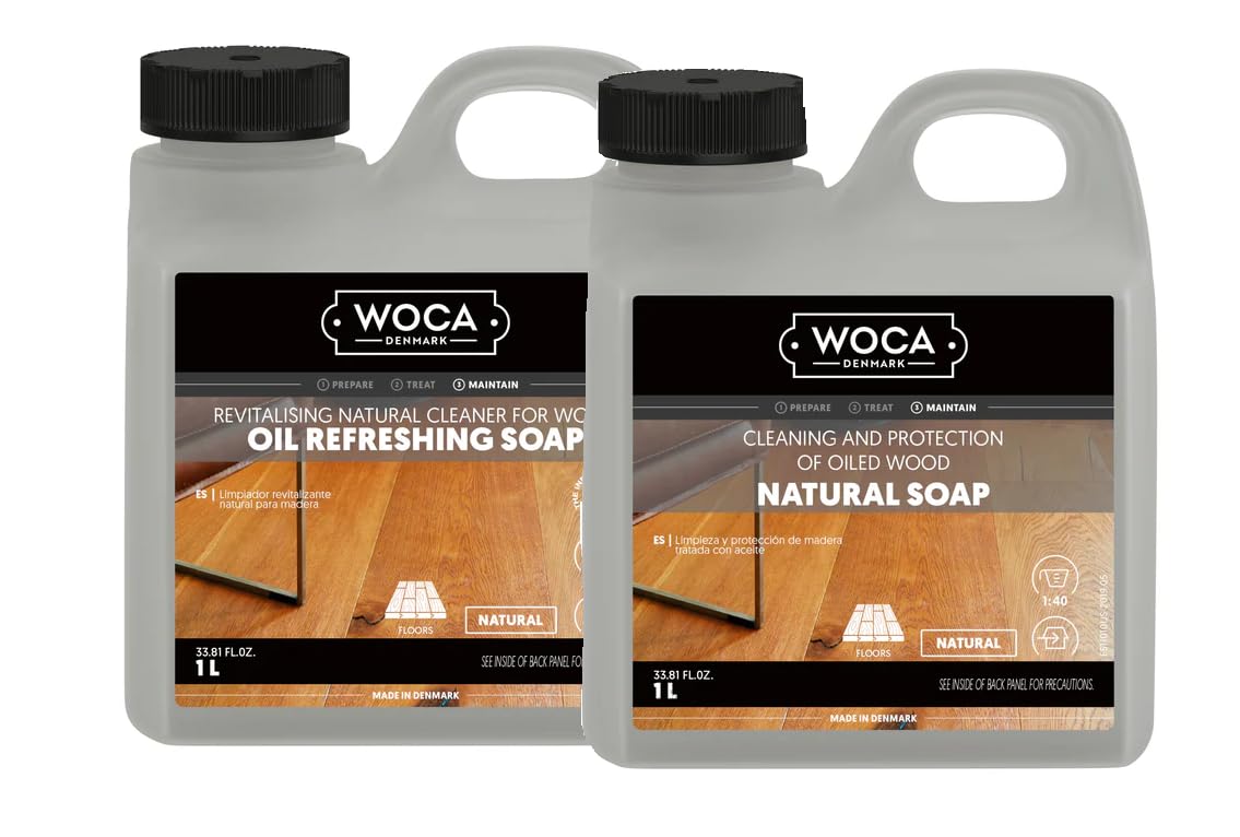 1L Natural Soap & 1L Natural Oil Cleaning Set X594827