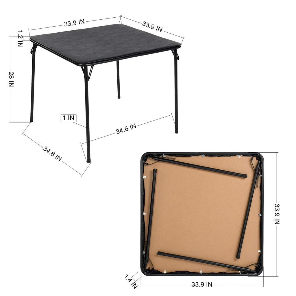 Black Folding Card Table M275