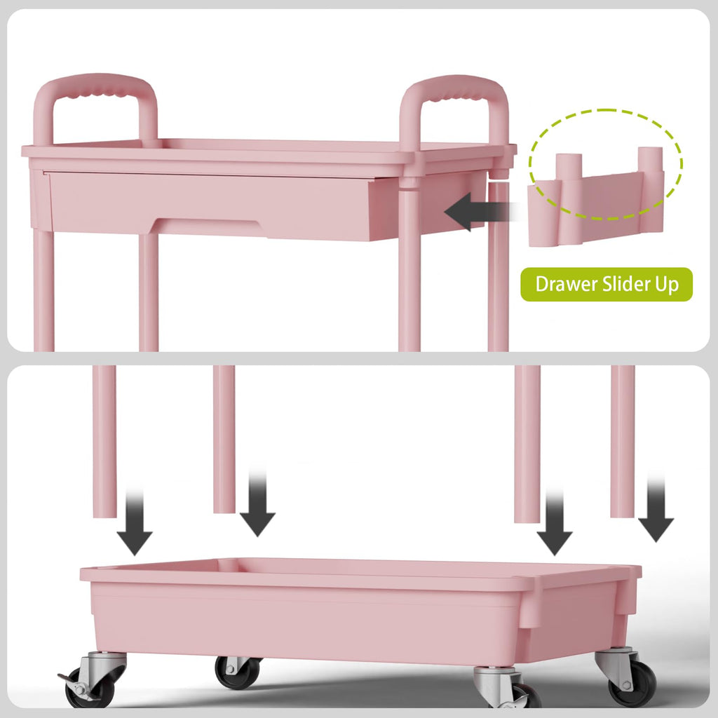 3 Tier Rolling Cart with Wheels N30028