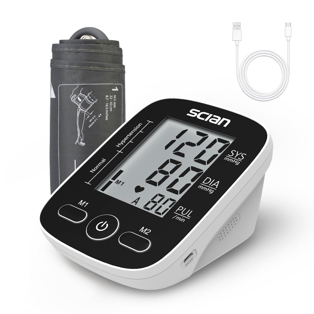 Automatic Upper Arm Blood Pressure Monitor with Large Cuff D9101