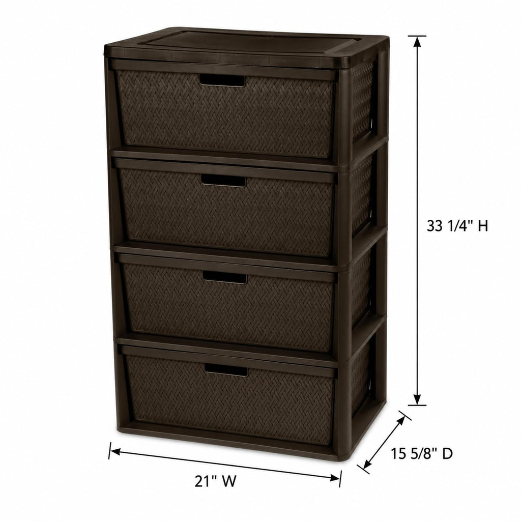 4 Drawer Plastic Storage Organizer K365935