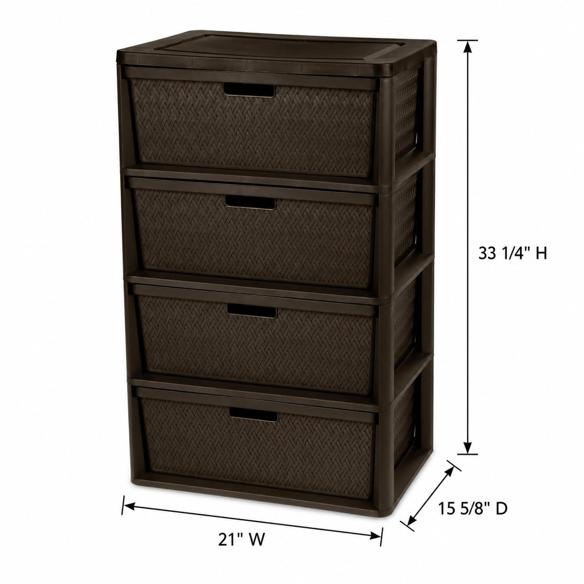4 Drawer Plastic Storage Organizer K365935