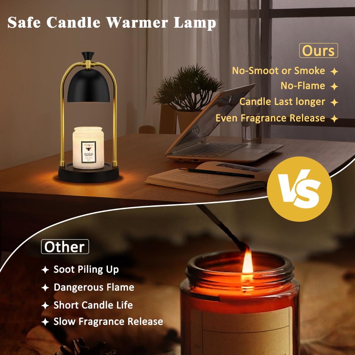 Candle Warmer Lamp with Timer 2 Pack O3136