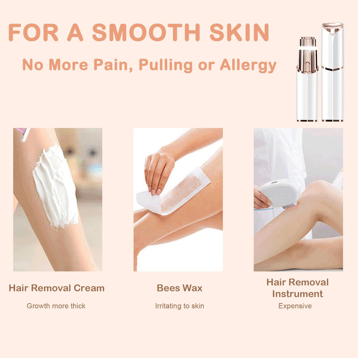 Electric Facial Trimmer with LED Light G903