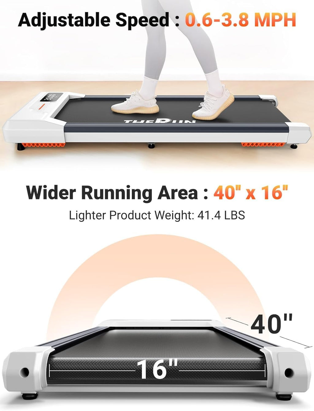 Portable Walking Pad Treadmill U857772