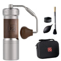 Manual Coffee Grinder Silver with Carrying Case Stainless Steel Conical Burr A119383