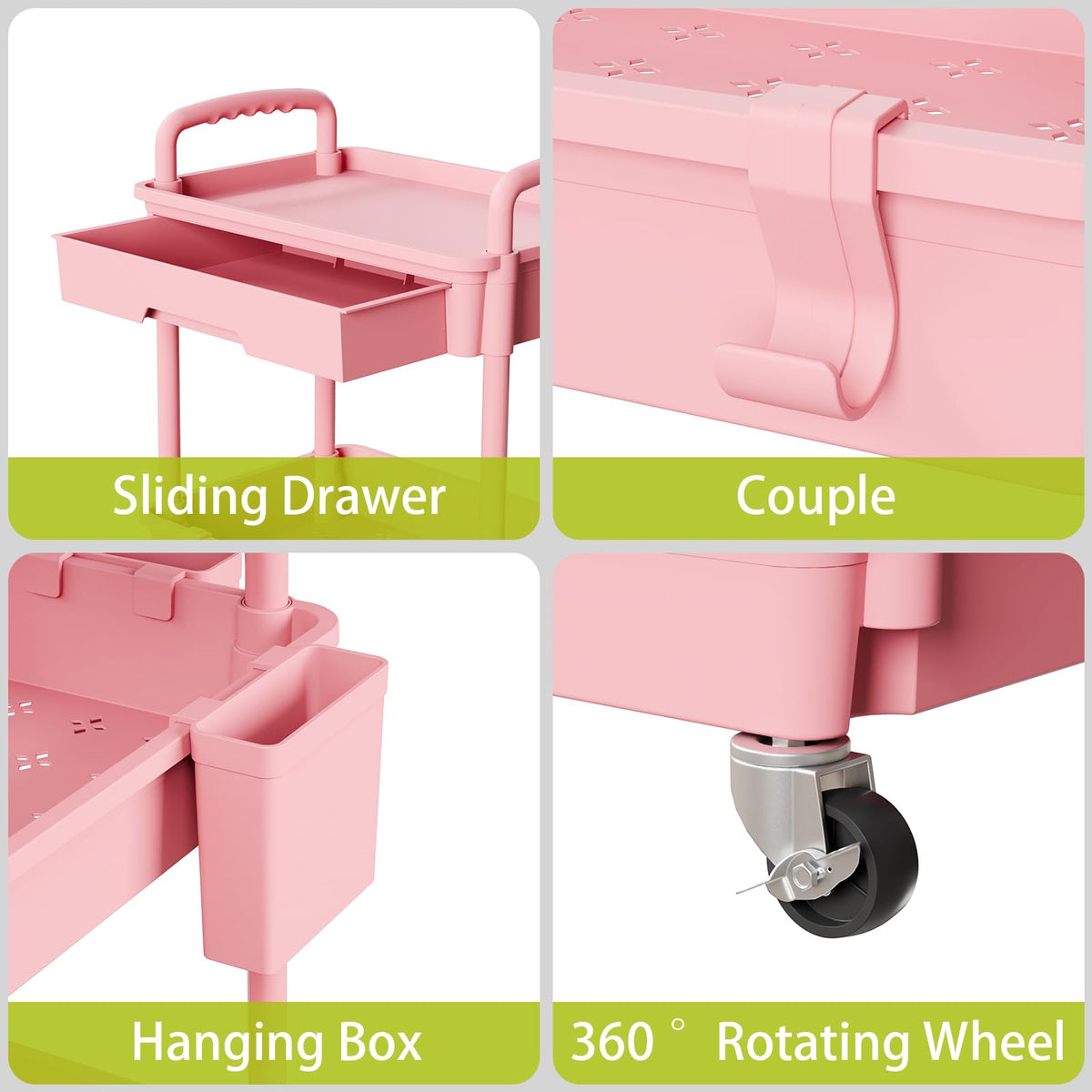 3 Tier Rolling Cart with Wheels N30028