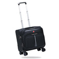 Black 16-Inch Underseat Carry-On Luggage with 4 Spinner Wheels L814460