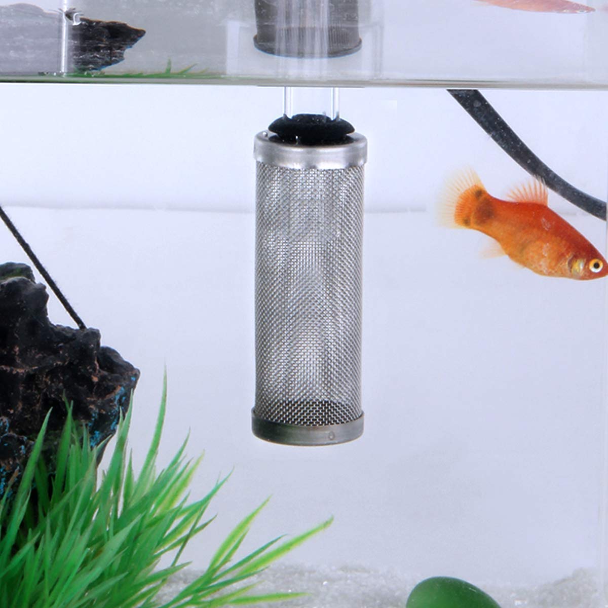 Aquarium Fish Tank Intake Strainer Stainless Steel 11mm R2728
