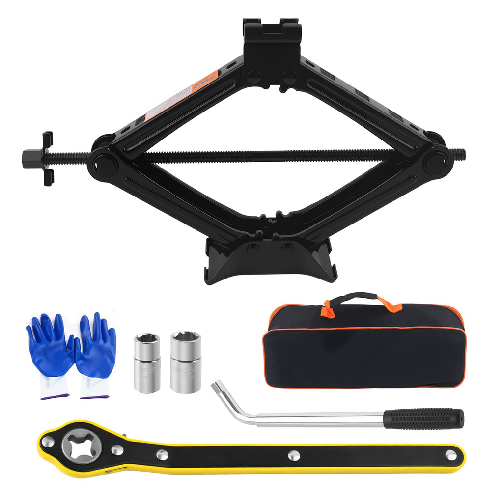 2T Scissor Jack Car Tool Kit C6162