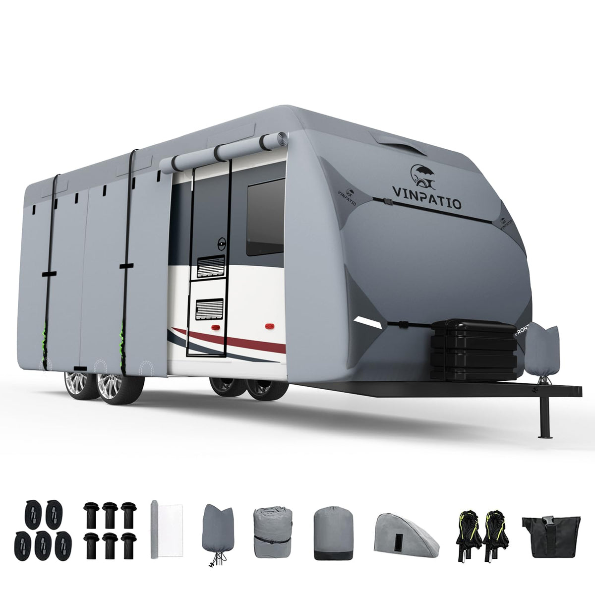 7 Layers Heavy Duty RV Trailer Cover Fits 14'-16' J245