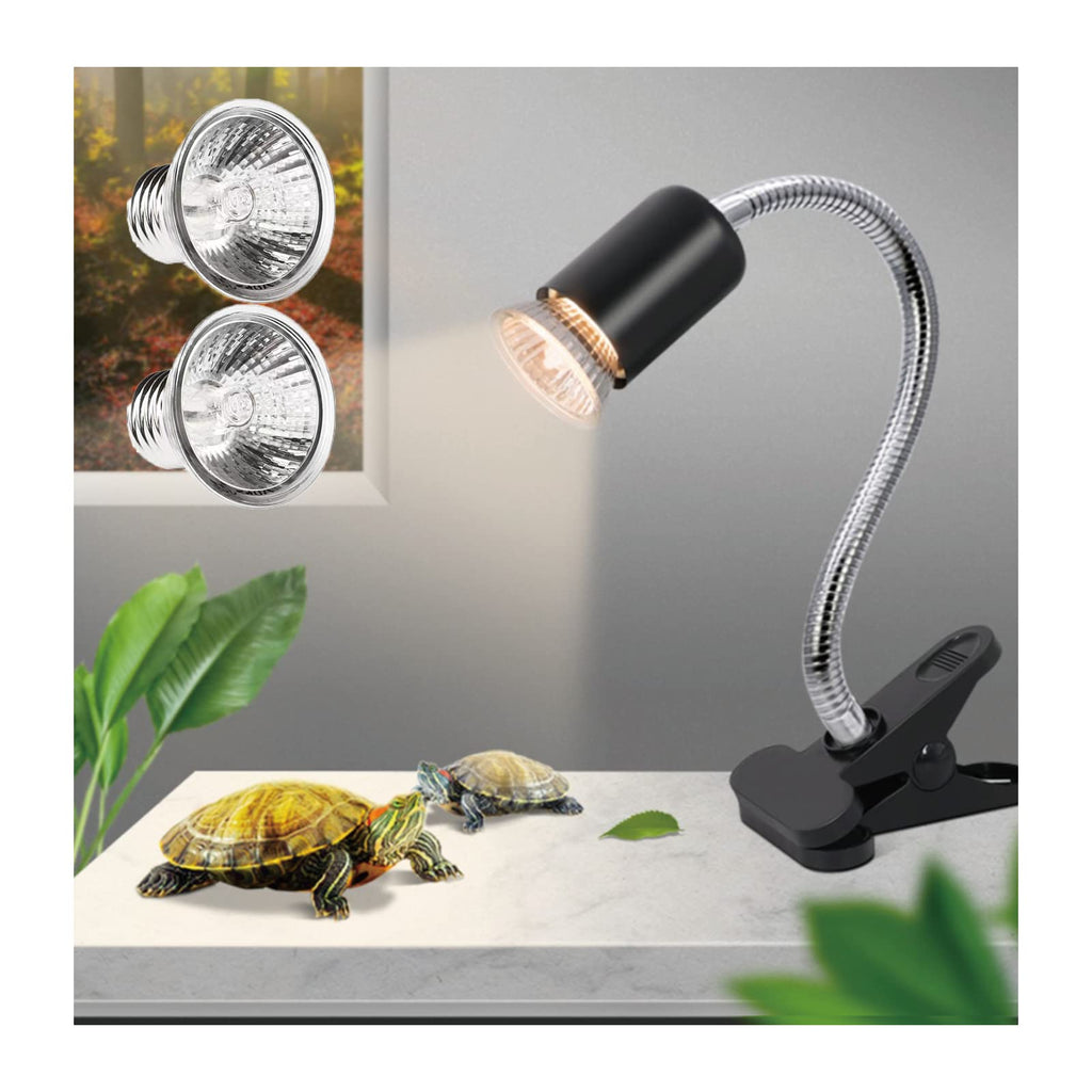 UVA UVB Reptile Heat Lamp with Two Heat Bulbs K26358