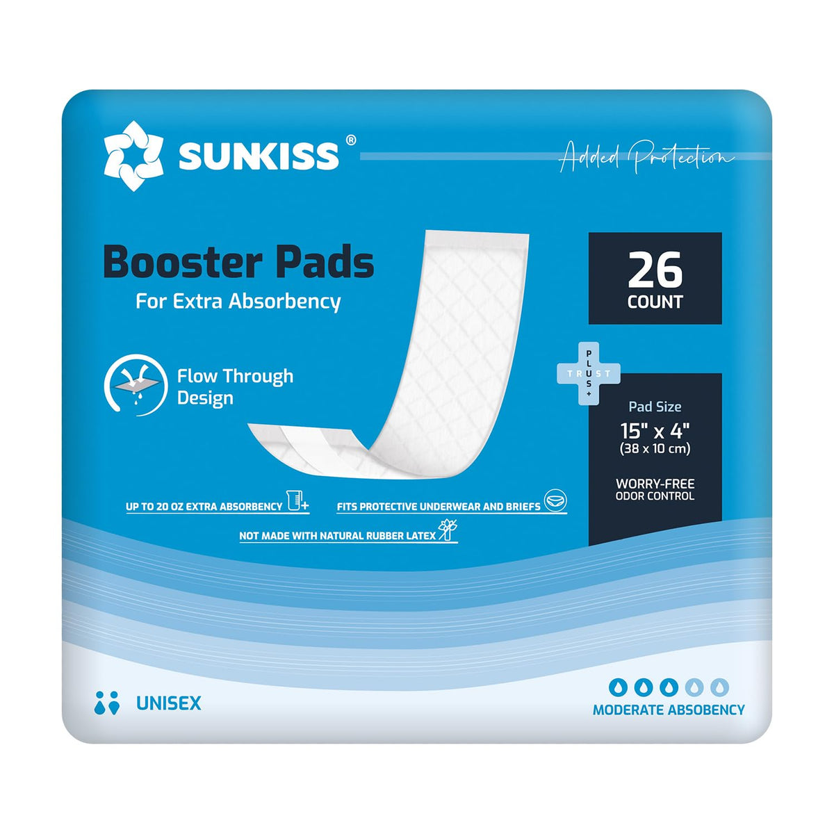 Adult Diapers Small 12 Count & Booster Pads 26 Count T573