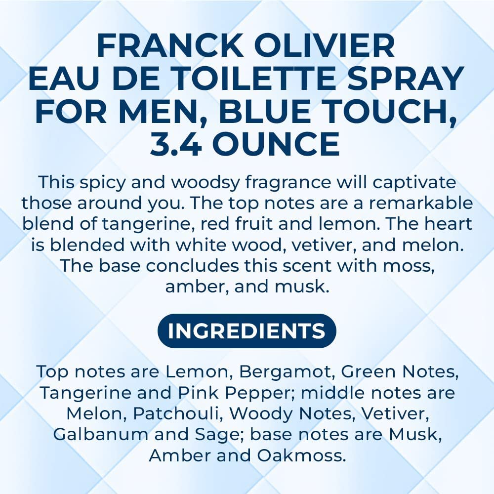 Eau de Toilette Spray for Men 3.4 Ounce L6938