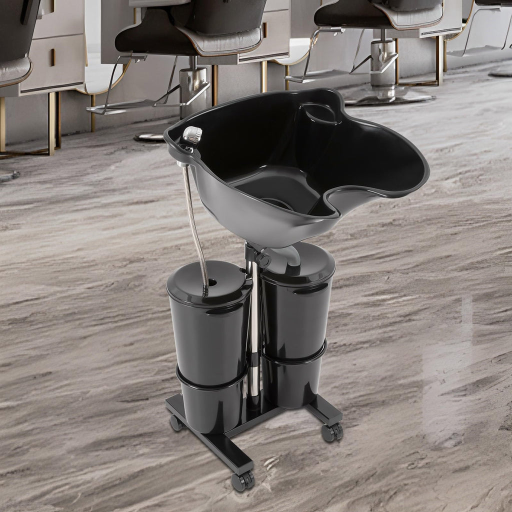 Portable Abs Shampoo Basin with 2 Water Buckets M5334